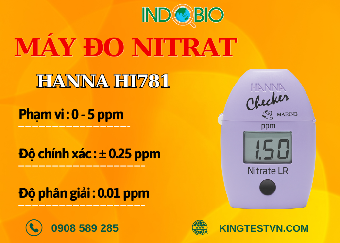Máy đo dư lượng nitrat trong nước Hanna HI781